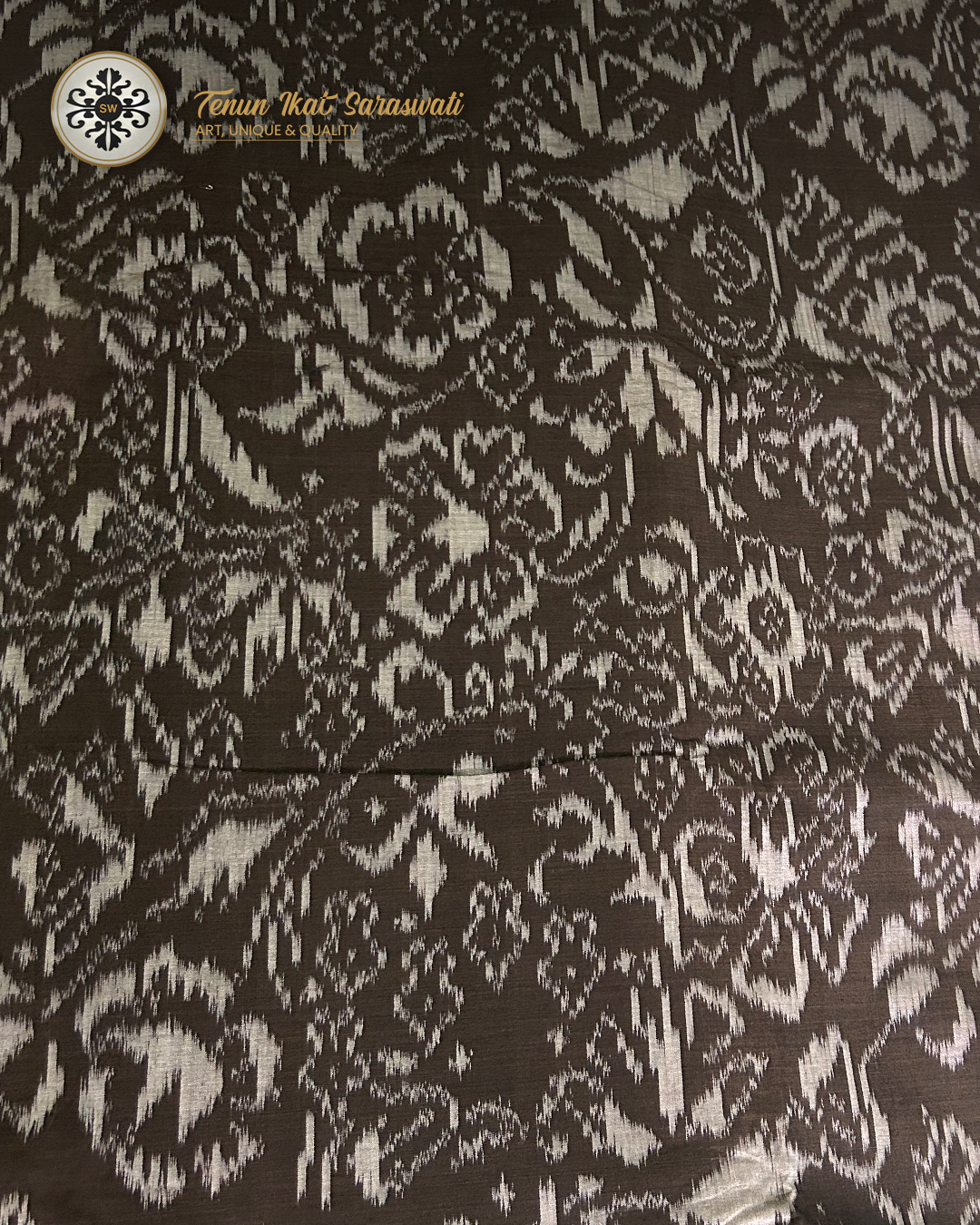 Endek Katun Gringsing Motif Monokrom