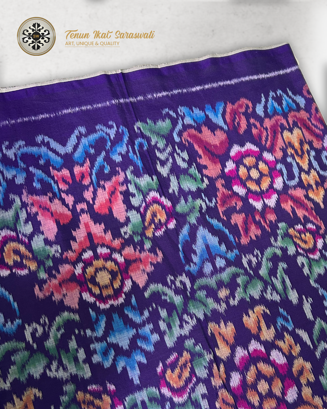 Kain Endek Sutra Mastuli Motif Patra